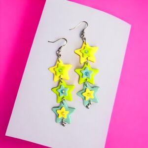Triple Star Earrings